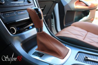 Перетяжка чехла КПП Mondeo. Salon98