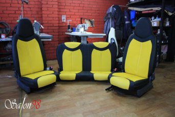 Salon98.Перетяжка салона Peugeot 107