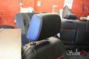 Перетяжка подголовника сидения BMW. Salon98.ru